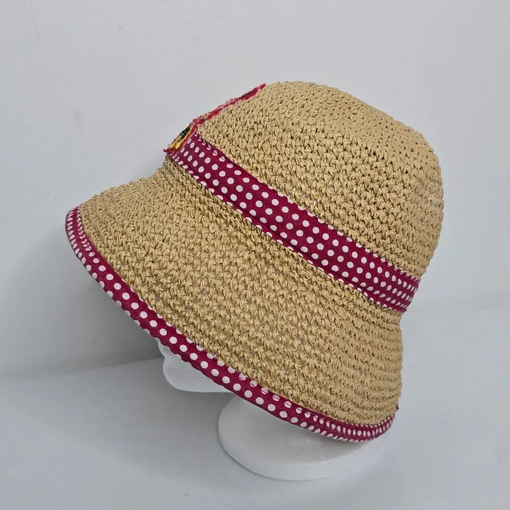 Minnie Mouse Sun Garden Hat WDW Walt Disney World 56cm 100% Paper Vintage